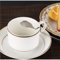 thumbnail image 1 of Cuchara curvada, cucharas colgantes rectas creativas de acero inoxidable para postre, café, agitación, herramientas de té Fivean unisex, 1 of 1