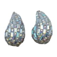 thumbnail image 3 of Pendientes con diseño de coma, accesorios de vestir, regalo novedoso, pendientes geométricos. AB colorido, 3 of 9