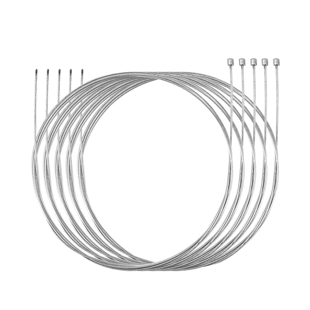Cable de bicicleta de 5 piezas, desviador de bicicletas de montaña galvanizado, portátil, para deportes al aire libre, Kit de alambre interno Ciclismo Línea de palanca de cambios delantera Toystoory OD025709-01