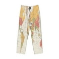 thumbnail image 4 of Junzan Men'S Pajama Pants Vintage World Map1 Sleepwear Pants Pj Bottoms Drawstring And Pockets, 4 of 9