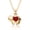 E, variant on Little Elephant Pendant Necklace for Women Clavicle Chain with cubic Moissaniteia 18K Gold Plated