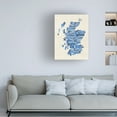 thumbnail image 2 of Trademark Fine Art Michael Tompsett Scotland Typography Text Map 2 Canvas Wall Art - 14x19, 2 of 5