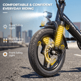 thumbnail image 4 of TRIWILL 14'' Foldable Electric Bike for Adults, 750W Peak Motor Ebike, 20MPH Electric Mini Bike, 36V 9Ah Battery Commuter Ebike, UL2849, 4 of 10
