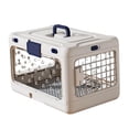 thumbnail image 4 of Jaula plegable para cachorros, transportín para mascotas, jaula de viaje para gatos, resistente, plegable y transpirable, perrera portátil para perros Blanco, 4 of 8
