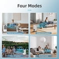 thumbnail image 5 of Aires acondicionados portátiles, enfriador de pantano 3 en 1, enfriador de aire evaporativo, 4 modos y 3 velocidades, temporizador de 12 horas, bloqueo para niños, control remoto inteligente y táctil,, 5 of 5