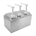 thumbnail image 1 of Sauce Dispenser Pump, Sauce Dispenser Plastic Stainless Steel Condiment Pump Station Sauce Dispenser For Kitchen Home, 1 of 8