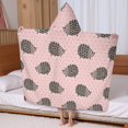 thumbnail image 5 of Pink Hedgehog Pattern Hooded Bath Towel，60"x35" for Ages 3 To 12 Kids, Quick Dry Lightweight Soft Microfiber Hood Beach Towel Cover Up for Kids, 5 of 7