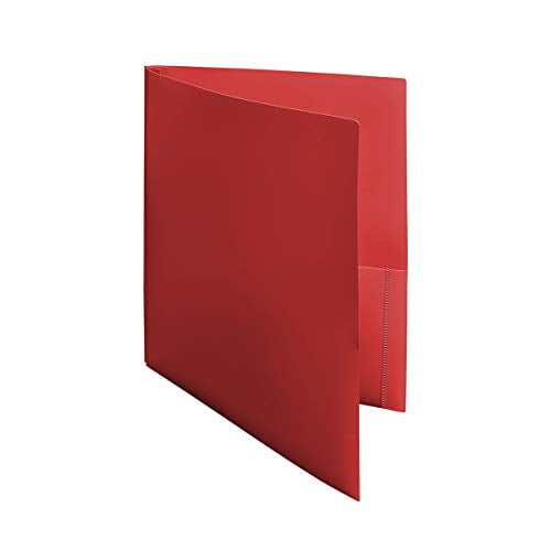 RED 2-Pocket Folders with 3-Prong Fastener 10 Pack Ultra Pro