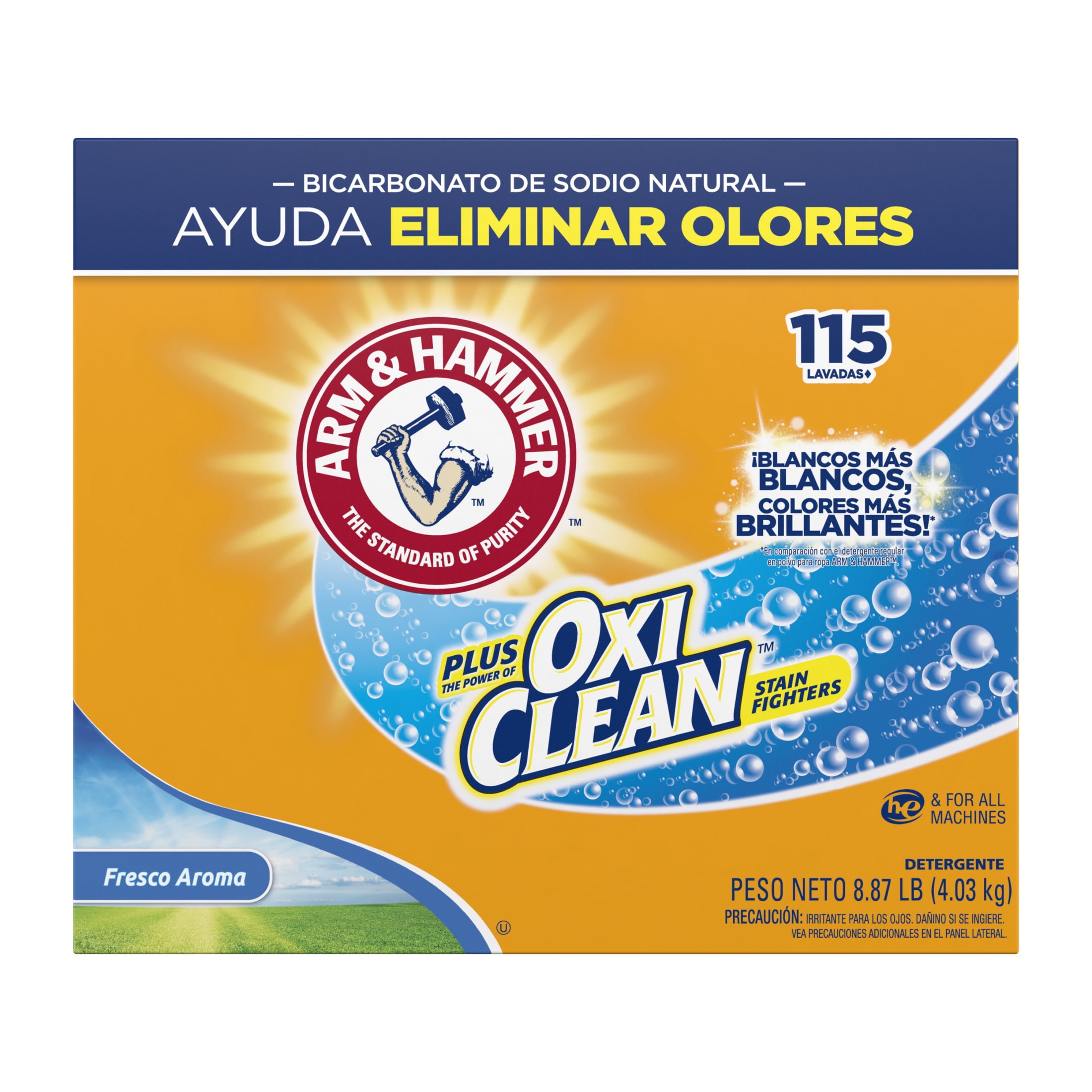 ARM & HAMMER Plus OxiClean Powder Laundry Detergent, Fresh Scent