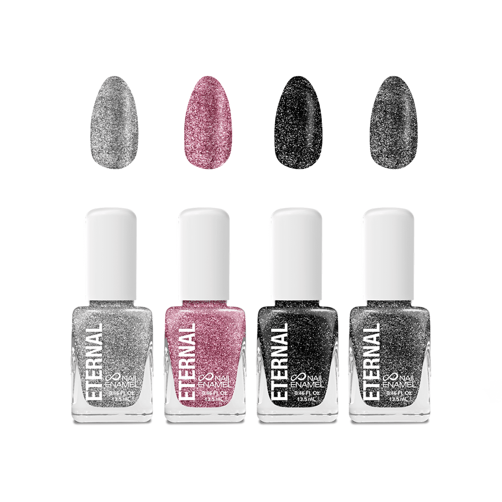 Eternal Nail Polish Collection Another Round Please 4PCS, 0.46 fl oz