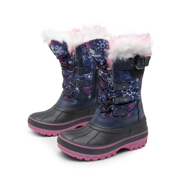 DREAM PAIRS Ankle Snow Boots Boys Girls Winter Warm Lace Up Waterproof Boots Shoes