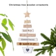 thumbnail image 5 of Christmas Letters Decorative Ornaments Christmas Tree Pendants Wooden Hanging Festival Garniture, Burlywood, 5 of 10