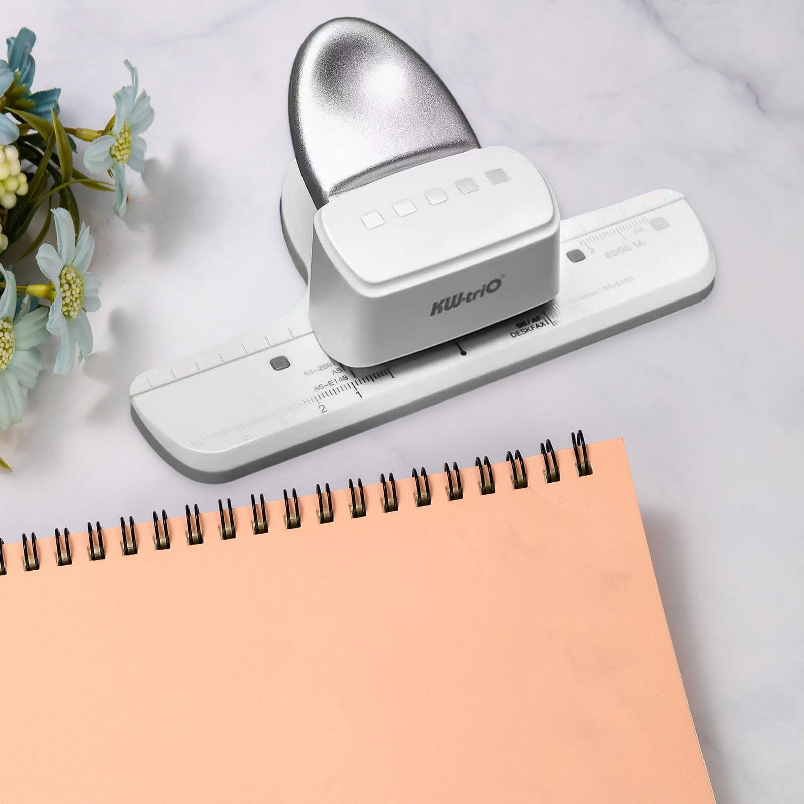 S SERENABLE Three-hole Punch - Labor-saving Punching Tool with 8.5 Mm Hole Spacing - Manual Paper Punch for Folders, Crafts, Files, Scrapbooks