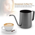 thumbnail image 3 of VIFERR Cafetera 350ml Acero Inoxidable Cuello de Cisne Caño Estrecho Café Olla de Goteo Hervidor Tetera(Negro), 3 of 5