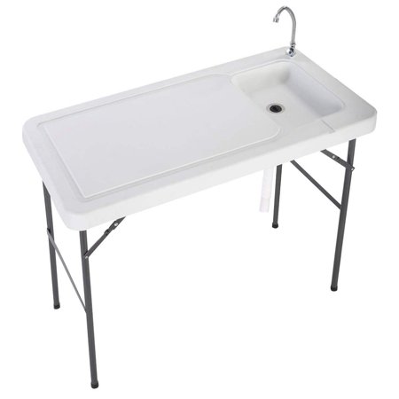 Zimtown 45 Fish Fillet Table Portable Folding Fish Cleaning