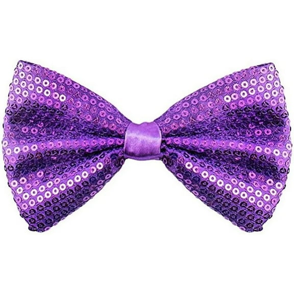 TELOLY Men's Pre-Tied Bow Tie Banquet Tuxedo Bowtie Shiny Sequin Adjustable Bowties for Men Wedding Party