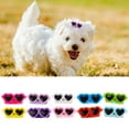 thumbnail image 2 of Mightlink Pet Hairpin Handmade Bright Color Ultra-Light Easy-wearing Smooth Surface Dress Up Gift Heart Shape Sunglasses Dog Cat Teddy BB Clip Pet Accessories, 2 of 7