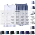 thumbnail image 3 of BaoFuBaoMei Pajamas for Men 2 Piece Set Big and Tall Crew Neck Lounge Sets Tank Top and Shorts Sleepwear Sets Comfy Soft Loungewear with Pockets, 3 of 5