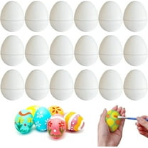 Tutuviw Paper Easter Eggs for Painting Craft,Easter Egg Supplies,DIY Blank Paper Mache Eggs for Fillable Paint Decorating,Unpainted Mache Eggs for Easter Egg Hunt,White