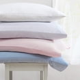 thumbnail image 3 of Laura Ashley- King Sheet Set, Luxury Sateen Cotton Bedding, 800 Thread Count, Soft & Smooth Home Decor (Solid White, King), 3 of 9