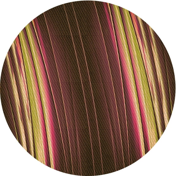 Ahgly Company Machine Washable Indoor Square Transitional Vermilion Red Area Rugs, 3' Square