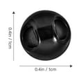 thumbnail image 2 of BESTYASH 100Ud Botones Para Coser Prendas Estilo Chino Botón Negro De Resina, 2 of 7