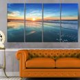 thumbnail image 1 of Tableau mural imprimée sur toile Design Art la mer et soleil, 1 of 3