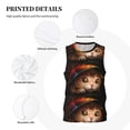 thumbnail image 6 of Easygdp Animal Cat Men's Mesh Basketball Jersey Quick Drying Sleeveless Shirts Fitted Muscle Tank Tops Sport Round Neck T-Shirt - X-Large, 6 of 9