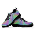 thumbnail image 5 of Psychedelic Print Comfortable Flats Rainbow Gradient Footware Black Sole Lace-Up Sneakers Women's Casaul Sneakers, 5 of 9