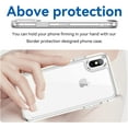 thumbnail image 2 of Case for iPhone XR Case Slim Dropproof [Defend from Drop/Scratch/Slip/Fingerprint] Clear Acrylic Hard Back Soft TPU Bumper Hybrid Phone Cover for iPhone XR-Crystal Clear, 2 of 15