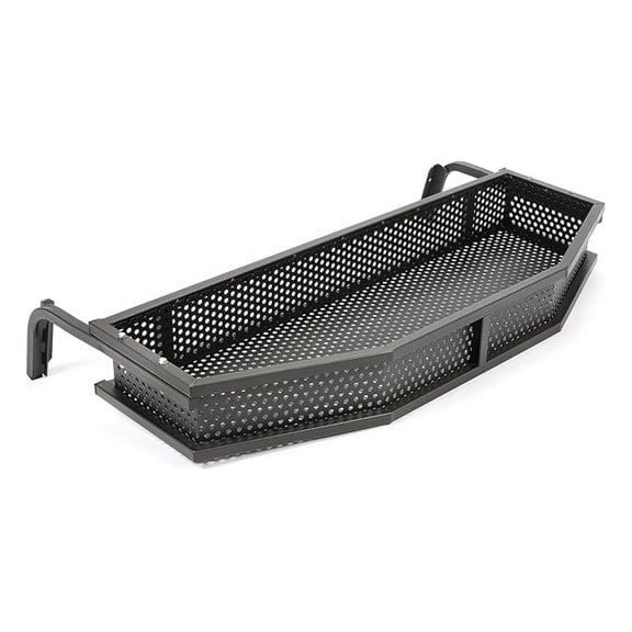 Front Basket Compatible with G29 The Drive Golf Cart Gas OR Electric Black Steel Front Clays Goods Mesh Rack with Mouting Brackets