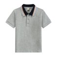 thumbnail image 3 of Kids' Button Placket Polo Quick Dry School Uniform Campus Shirt Collared Clothing, 3 of 3