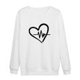 thumbnail image 4 of Besolor Womens Fall Spring Sweatshirt Heart Printed Crewneck Long Sleeve Tops Casual Loose Plus Size Pullover Blouse, 4 of 4