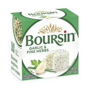 Boursin Garlic & Fine Herbs Spreadable Gournay Cheese, 5.2 oz., Puck in a Box. Refrigerated