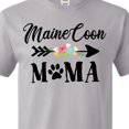 thumbnail image 3 of Inktastic Maine Coon Mama with Flowers and Arrow T-Shirt, 3 of 4