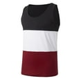 thumbnail image 3 of Caqnni Men's Basic Style Classical Color Easy to Match Tank Top Shirts Sleeveless Tees (Brick Red,S), 3 of 5