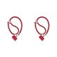 thumbnail image 2 of sweethay Cordón para teléfono móvil Correa para el cuello Ajustable Colgante universal Smartphone Cuerda Mosquetón Anti-pérdida Seguridad China Rojo rojo chino 2piezas, 2 of 6