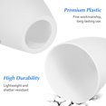 thumbnail image 3 of AURARMLET decorative lampshade White Plastic Light Diffusion Round Opening 1Pcs, 3 of 8