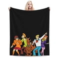 thumbnail image 1 of Manta de dibujos animados de Scooby Doo, manta de vellón ultra suave y acogedora de lujo para sofá cama, mantas de franela cálidas para todas las estaciones, ropa de cama para niños y niñas, 1 of 7