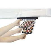 EZ-Shelf Coffee Pod Storage Holder for Keurig K Cup Capsules Easily Stores Under Cabinet