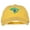 Bright Yellow, variant on Brazil Flag Map Embroidered Washed Cotton Twill Cap - Dk Green OSFM