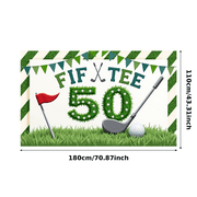 Yatrandify Grass Design Milestone Banner Golf Theme Turf Texture Golf Club Celebration For Outdoor Party Golf Enthusiasts Milestone Celebration