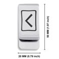 thumbnail image 2 of Stainless Steel Elder Futhark Kenaz Rune Classic Slim Money Clip Credit Card Holder, 2 of 2