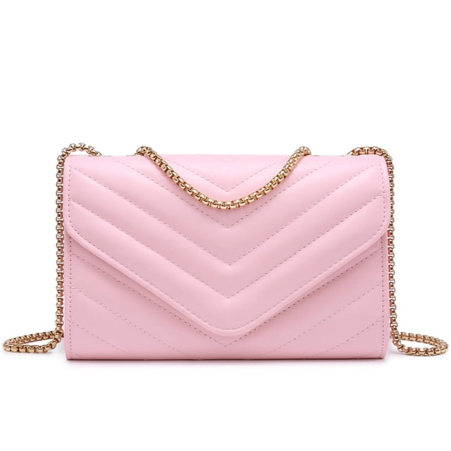 Bandolera Dasein para mujer, pequeña, acolchada, rosa noche