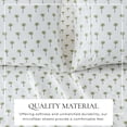 thumbnail image 4 of Great Bay Home Coastal Inspired Microfiber Sheet Set (Full, Palm Tree), 4 of 9