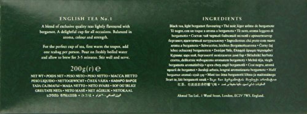 (10 pack) Ahmad Tea English Breakfast Tea No. 1 100 ct Tea Bags