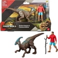 thumbnail image 1 of Figura de Juguete Mattel Jurassic World Rebirth Reuben Delgado y Parasaurolophus, 1 of 6