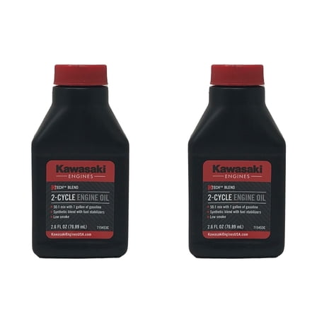 Kawasaki Engines Genuine OEM 2.6FL OZ 2-Cycle Engine Oil 99969-6082 - 2 Pack