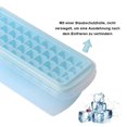thumbnail image 4 of CZWL&HG Bandeja de cubitos de hielo con tapa y cubo|Bandeja de hielo de silicona con 36 pepitas| Los moldes para cubitos de hielo flexibles y seguros vienen con recipiente para hielo, pala y tapa (negro) Vhermosa Utensilios de Cocina, 4 of 6