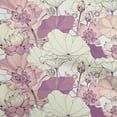 thumbnail image 1 of oneOone Cotton Poplin Wine Fabric Asian Japanese Floral Sewing Material Print Fabric By The Yard 42 Inch Wide, 1 of 5